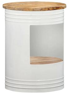 Stolić za kavu 43 x 55 cm od masivnog drva manga - Bijela 43 x 55 cm 1 Bijela