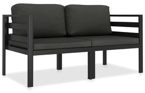 Vrtna garnitura - 2-dijelni set vrtnih sofa s jastucima aluminijski antracit - Kutna sofa (2 kom) 1 Kutna sofa (2 kom)