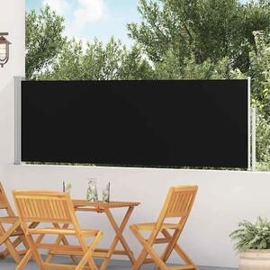 Uvlačiva bočna tenda za terasu 100 x 514 cm crna - Crna 100 x 500 cm 1 Crna