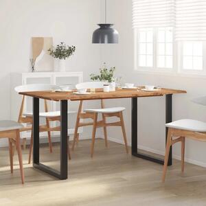 Blagovaonski stol 154x80x76 cm od masivnog bagremovog drva - Crna 154 x 80 x 76 cm 1 Crna