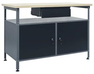 Radni stol crni 120 x 60 x 85 cm čelični