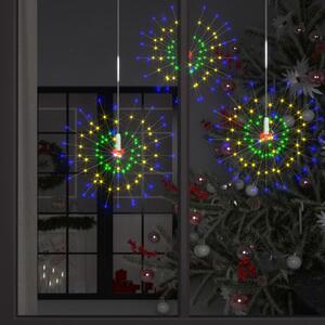 VidaXL Božićno svjetlo s izgledom vatrometa 20 cm raznobojno 140 LED