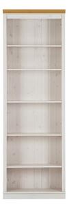 Bijela biblioteka od masivnog bora 74x223x37 cm Anita – Støraa