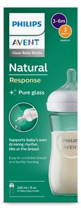 AVENT SCY933/01 staklena bočica 240ml Natural Response