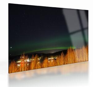 Staklena slika polarne svjetlosti (70x50 cm)