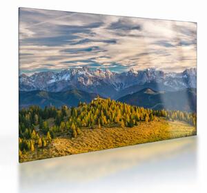 Staklena slika - planinska panorama (70x50 cm)