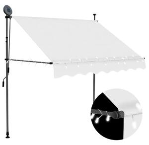 Tenda na ručno uvlačenje s LED svjetlima 150 cm krem - Krema 1 150 cm Krema