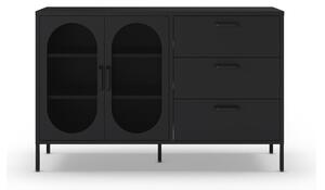 Crna komoda 140x90 cm Diora – Marckeric