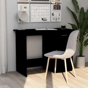 Radni stol crni 100 x 50 x 76 cm od konstruiranog drva - Crna Crna