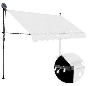 Tenda na ručno uvlačenje s LED svjetlima 300 cm krem - Krema 1 300 cm Krema