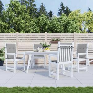 Jastuci za vrtne stolice 4 kom sivi od tkanine Oxford - Siva 100 x 50 x 3 cm 4 Siva