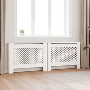 Pokrovi za radijator 2 kom bijeli 112 x 19 x 81 5 cm MDF - Bijela 112 x 19 x 81.5 cm 2 Bijela