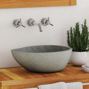 Lavabo - Umivaonik od riječnog kamena ovalni (37 - 46) x (29 - 36) cm - 37-46 cm 37-46 cm