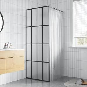 Pregrada za tuširanje od mutnog kaljenog stakla 80 x 195 cm - matirana bijela 80 x 195 cm Matirana bijela 80 x 195 cm