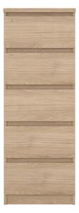 Komoda u dekoru hrasta u prirodnoj boji 40x111x50 cm Naia – Tvilum