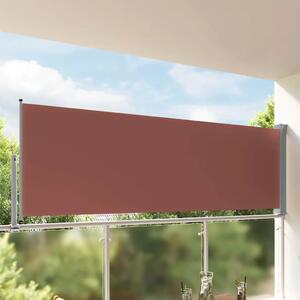 Uvlačiva bočna tenda za terasu 120 x 300 cm smeđa - Smeđa 120 x 300 cm 1 Smeđa