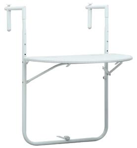 Viseći balkonski stol bijeli 60 x 64 x 83 5 cm plastični - Bijela 1 Bijela