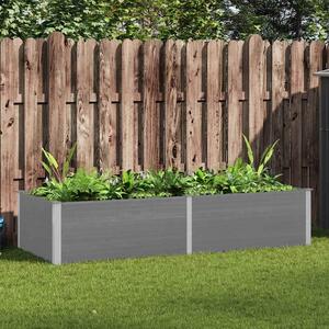 Vrtna posuda za sadnju 250 x 100 x 54 cm WPC siva - Siva 250 x 100 x 54 cm 1 250 x 100 x 54 cm
