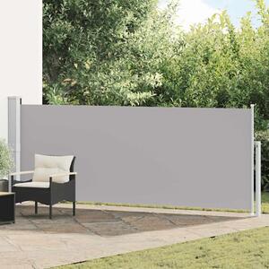 Uvlačiva bočna tenda za terasu 140 x 514 cm siva - Siva 140 x 500 cm 1 Siva