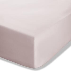 Svijetlo ružičasta plahta s gumom od perkala 90x190 cm Easy Iron Percale – Catherine Lansfield