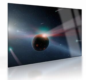 Staklena slika malog planeta (70x50 cm)
