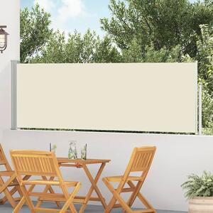 Uvlačiva bočna tenda za terasu 100 x 514 cm krem - Krema 100 x 500 cm 1 Krema