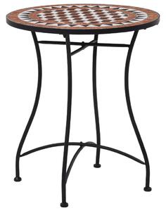 Bistro stolić s mozaikom smeđi 60 cm keramički - Smeđa 60 cm 1 Smeđa