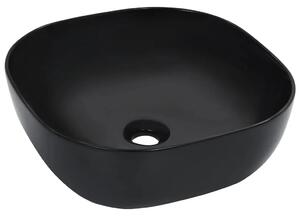 Lavabo - Umivaonik 42 5 x 42 5 x 14 5 cm keramički crni - Crna Crna