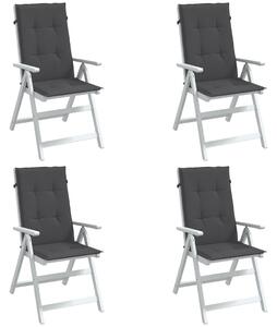 VidaXL Jastuci za stolice 4 kom prošarano antracit 120x50x4cm tkanina