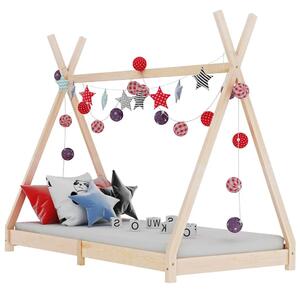 Okvir za dječji krevet od masivne borovine 90 x 200 cm - Smeđa 90 x 200 cm Smeđa 90 x 200 cm