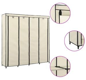 Ormar s 4 odjeljka krem 175 x 45 x 170 cm - Krema 1 1 Krema