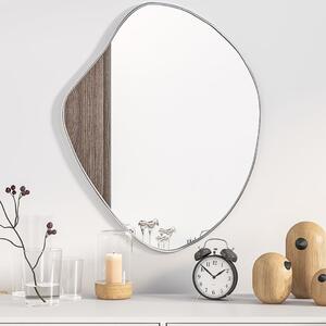 VidaXL Zidno ogledalo srebrno 60x50 cm