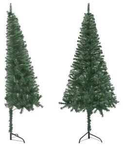 VidaXL Kutno umjetno božićno drvce zeleno 120 cm PVC