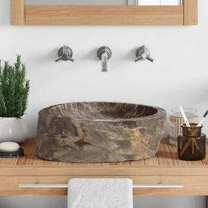 Lavabo - Umivaonik od fosilnog kamena 45 x 35 x 15 cm krem