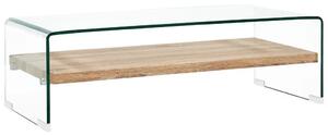 Stolić za kavu prozirni 98 x 45 x 31 cm od kaljenog stakla - 98 x 45 x 31 cm 1 98 x 45 x 31 cm
