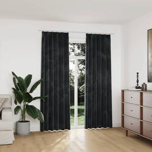Zavjese za zamračivanje 2 kom baršunaste antracit 140 x 225 cm - Antracit 140 x 225 cm 2 Antracit