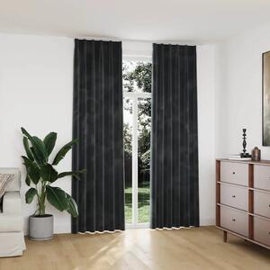 Zavjese za zamračivanje 2 kom baršunaste antracit 140 x 245 cm - Antracit 140 x 245 cm 2 Antracit