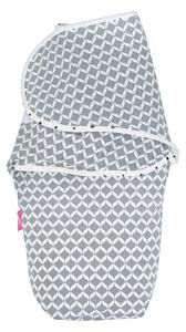 MOTHERHOOD dekica za novorođenče, za povijanje grey classics