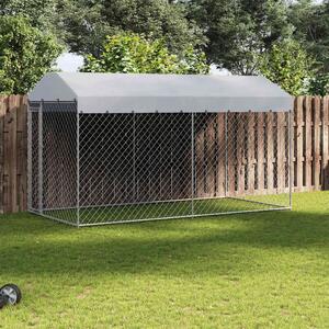 Vanjski kavez za pse s nadstrešnicom 382 x 192 x 225 cm - 382 x 192 x 225 cm 1 Da 382 x 192 x 225 cm