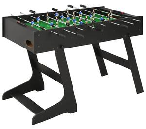 Sklopivi stolni nogomet 121 x 61 x 80 cm crni - Crna Crna