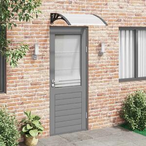 Nadstrešnica za vrata crna i prozirna 200 x 75 cm PC - Crna i prozirna 200 x 75 cm 1 sa 6 ploča