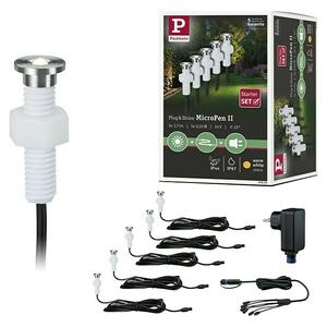 Paulmann Plug & Shine Osnovni set Micro Pen II (0,22 W, Broj žarulja: 5 Kom., Srebrne boje, 5 Kom.)