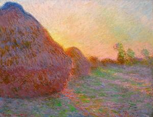 Reprodukcija Haystacks, Claude Monet