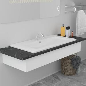 Ugradbeni Lavabo - Umivaonik 91 x 39 5 x 18 5 cm keramički bijeli - 91 x 39.5 x 18.5 cm 91 x 39.5 x 18.5 cm
