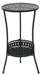 VidaXL Bistro stol crni 40 x 70 cm metalni