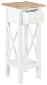 VidaXL 280057 Side Table White 27x27x65,5 cm Wood