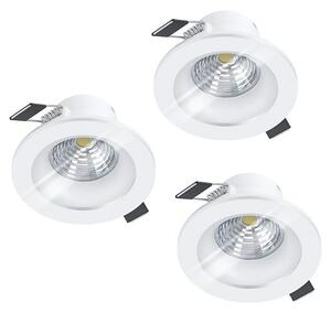 Eglo Set okruglih ugradbenih LED svjetiljki Salabate (18 W, Bijela, Neutralno bijelo)