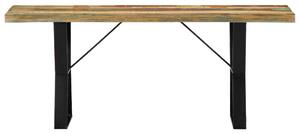 VidaXL Klupa od masivnog obnovljenog drva 110 cm