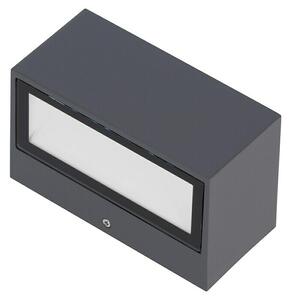 Lutec Vanjska zidna LED svjetiljka Gemini (10,5 W, 14 x 9 x 6,5 cm, Antracit, IP54)