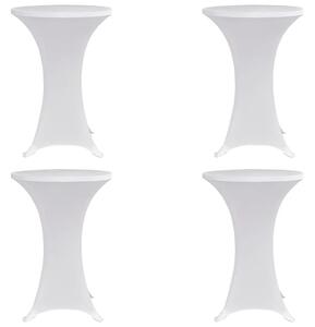 Navlaka za stol za stajanje Ø 80 cm bijela rastezljiva 4 kom - Bijela 80 cm 4